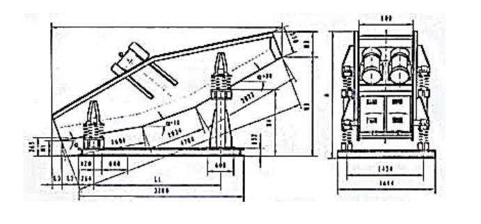 ZDS直線等厚篩結構簡圖 ZDS直線等厚篩結構簡圖-河南振江機械